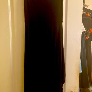 Black Strapless Dress M/L